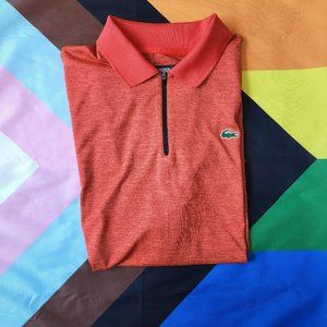 Lacoste Sport Performance Polo with Zipper (Orange)
